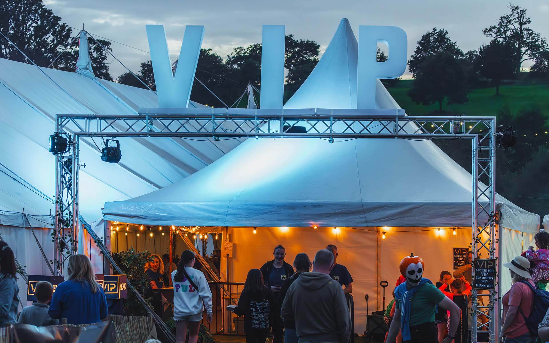 Lakefest Music Festival in Herefordshire VIP area header