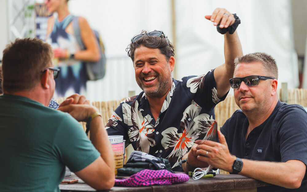 The Lakefest Family Music Festival at Eastnor VIP area