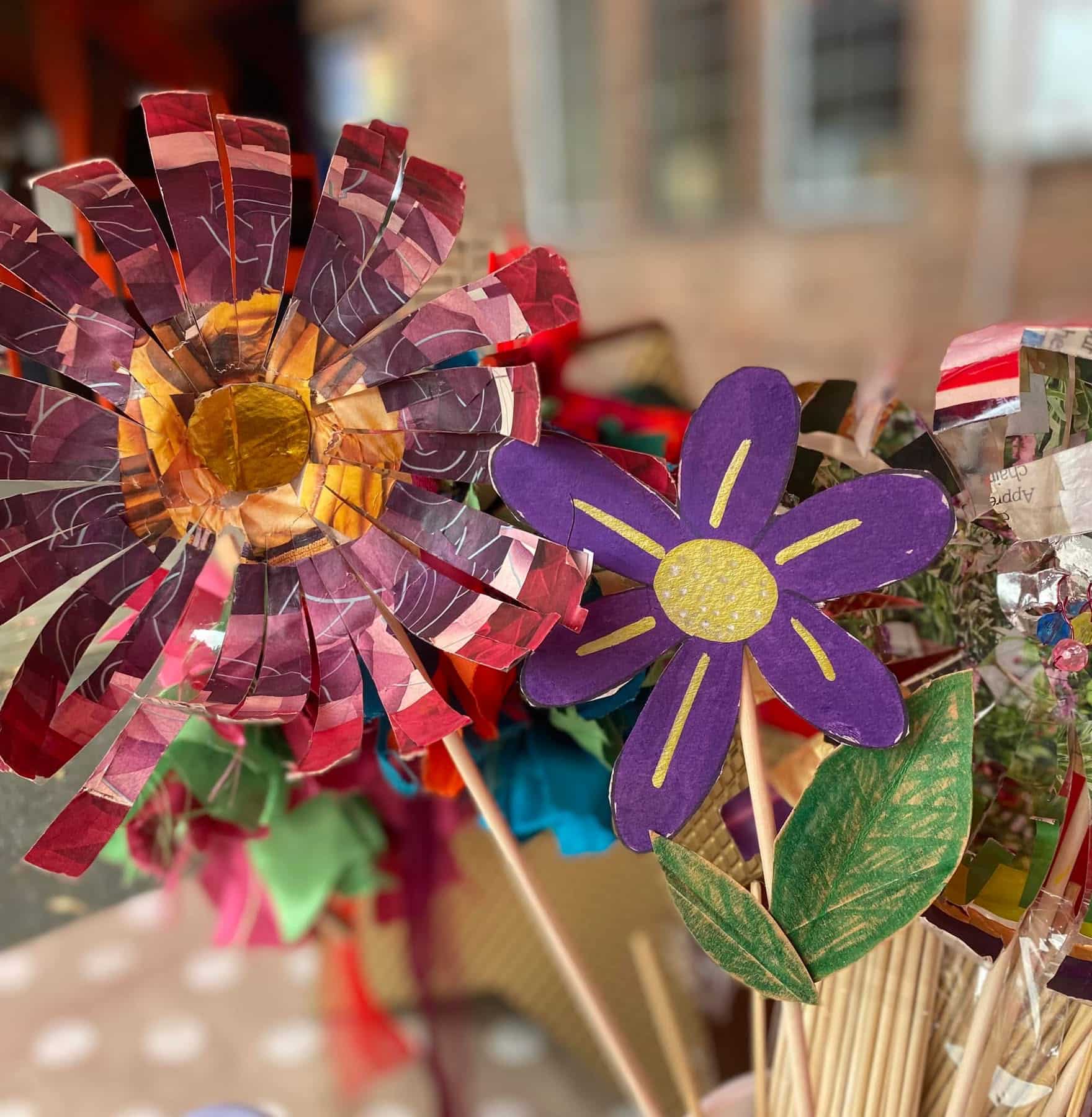 Amazing Recycled Flowers workshop