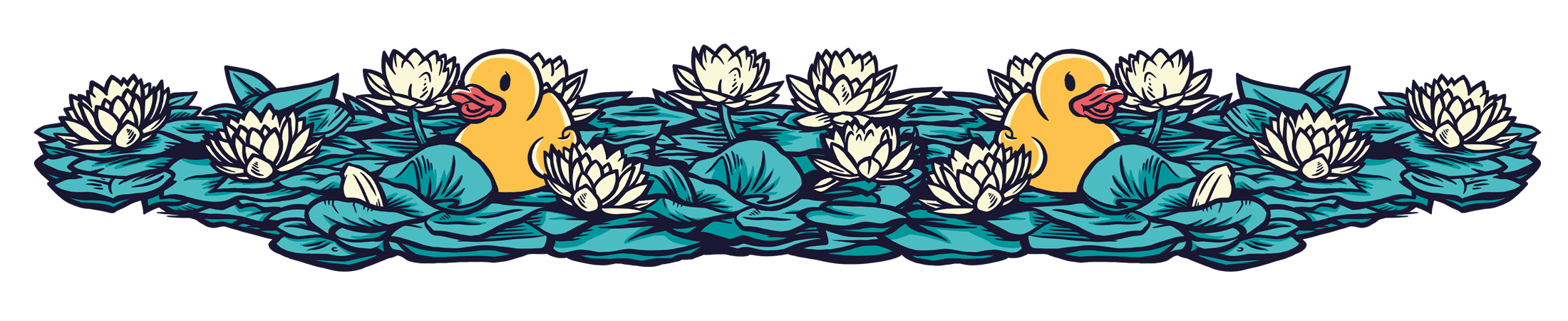 Lakefest Lillies and Ducks Footer
